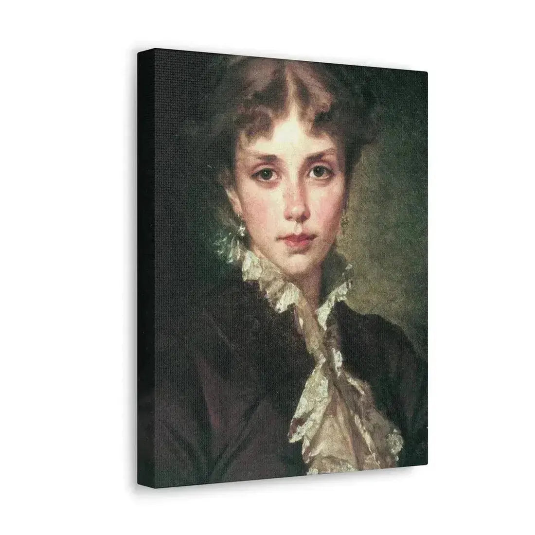 Konstantin Makovsky (1839-1915) Female Portrait - 1878 - Canvas Wall Art - The Sticker Space