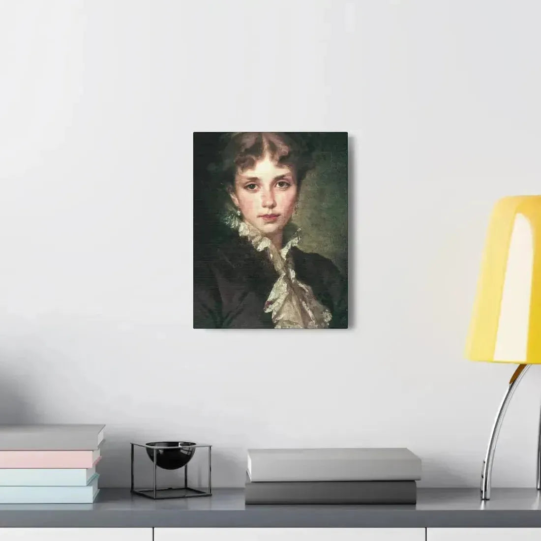 Konstantin Makovsky (1839-1915) Female Portrait - 1878 - Canvas Wall Art - The Sticker Space