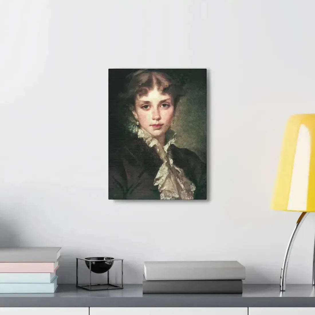 Konstantin Makovsky (1839-1915) Female Portrait - 1878 - Canvas Wall Art - The Sticker Space