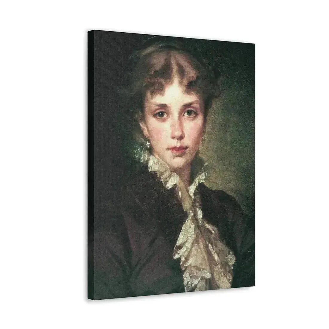 Konstantin Makovsky (1839-1915) Female Portrait - 1878 - Canvas Wall Art - The Sticker Space