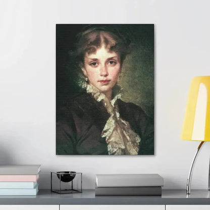 Konstantin Makovsky (1839-1915) Female Portrait - 1878 - Canvas Wall Art - The Sticker Space