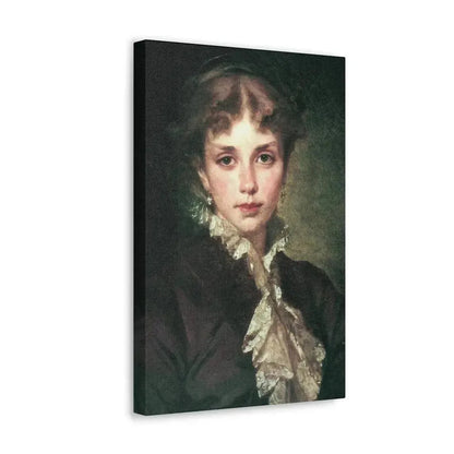 Konstantin Makovsky (1839-1915) Female Portrait - 1878 - Canvas Wall Art - The Sticker Space