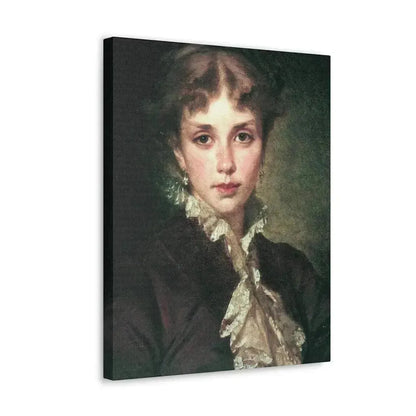 Konstantin Makovsky (1839-1915) Female Portrait - 1878 - Canvas Wall Art - The Sticker Space