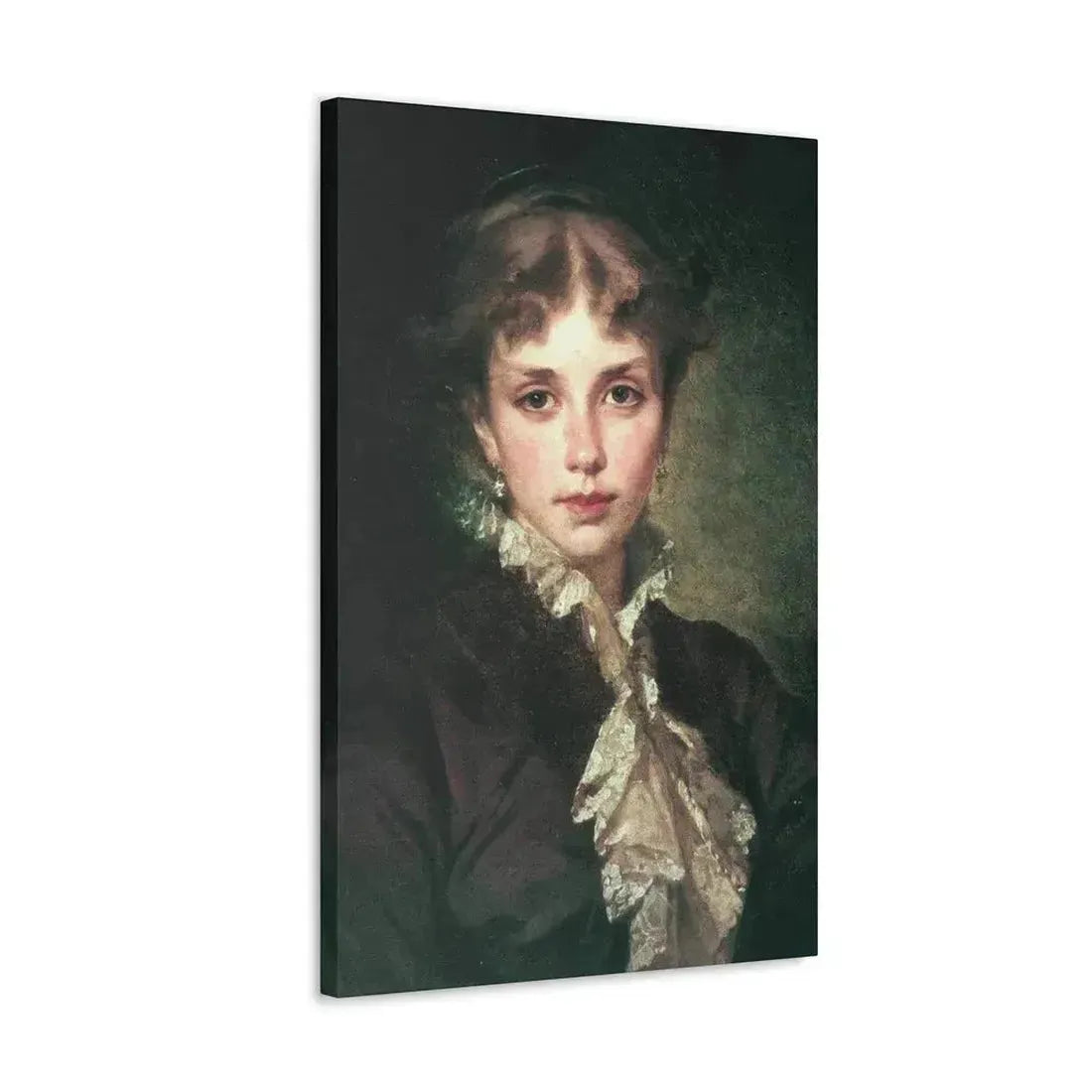 Konstantin Makovsky (1839-1915) Female Portrait - 1878 - Canvas Wall Art - The Sticker Space