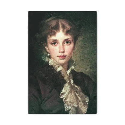 Konstantin Makovsky (1839-1915) Female Portrait - 1878 - Canvas Wall Art - The Sticker Space