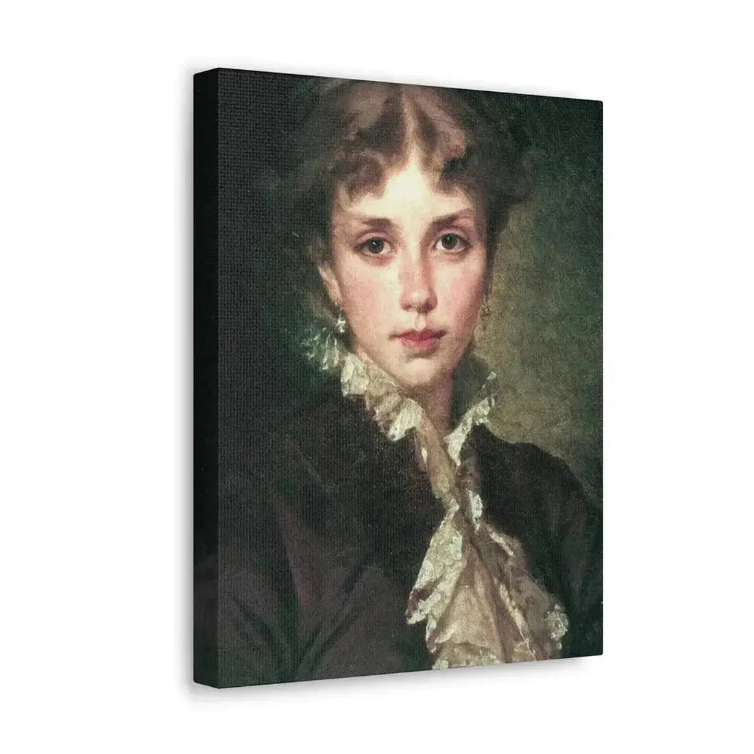 Konstantin Makovsky (1839-1915) Female Portrait - 1878 - Canvas Wall Art - The Sticker Space