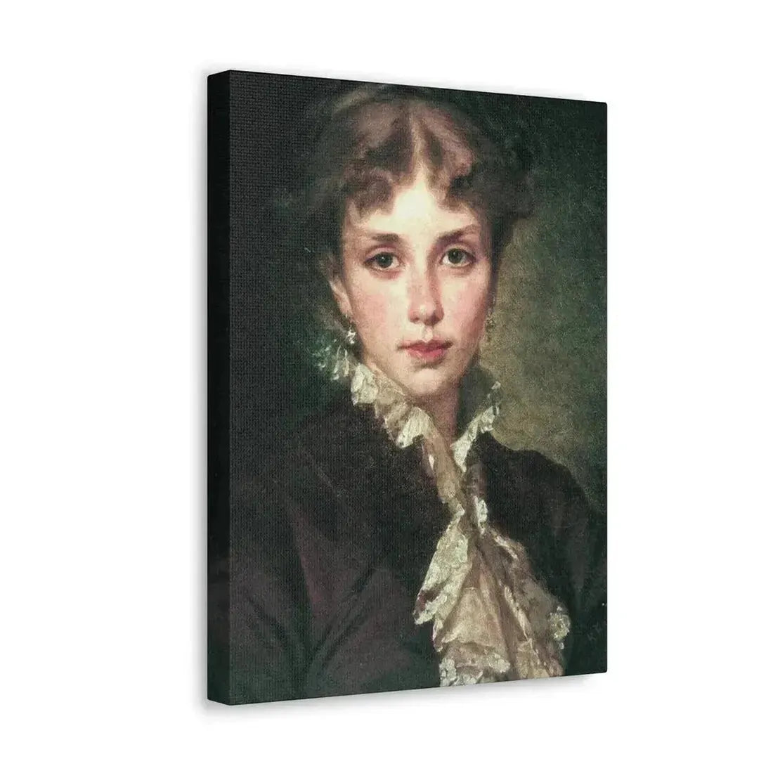 Konstantin Makovsky (1839-1915) Female Portrait - 1878 - Canvas Wall Art - The Sticker Space