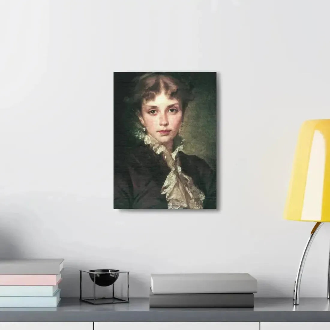 Konstantin Makovsky (1839-1915) Female Portrait - 1878 - Canvas Wall Art - The Sticker Space