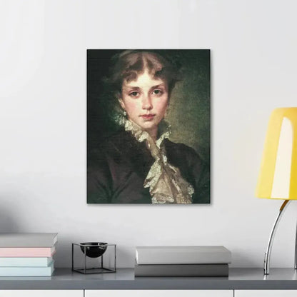 Konstantin Makovsky (1839-1915) Female Portrait - 1878 - Canvas Wall Art - The Sticker Space