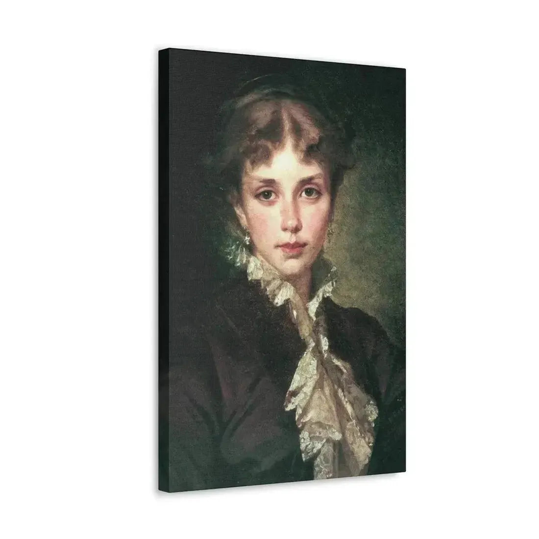 Konstantin Makovsky (1839-1915) Female Portrait - 1878 - Canvas Wall Art - The Sticker Space