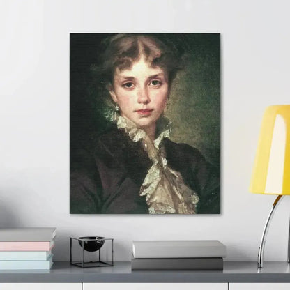 Konstantin Makovsky (1839-1915) Female Portrait - 1878 - Canvas Wall Art - The Sticker Space