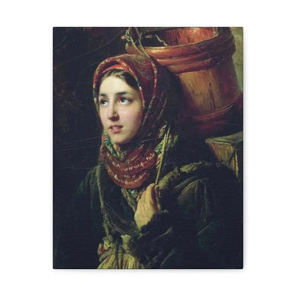 Konstantin Makovsky (1839-1915) Herring Dish - 1867 - Canvas Wall Art 11″ x 14″ 1.25" - The Sticker Space