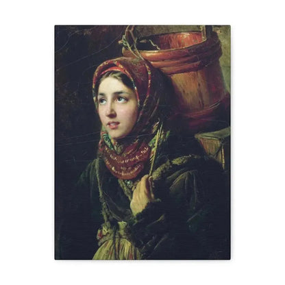 Konstantin Makovsky (1839-1915) Herring Dish - 1867 - Canvas Wall Art 12″ x 16″ 1.25" - The Sticker Space