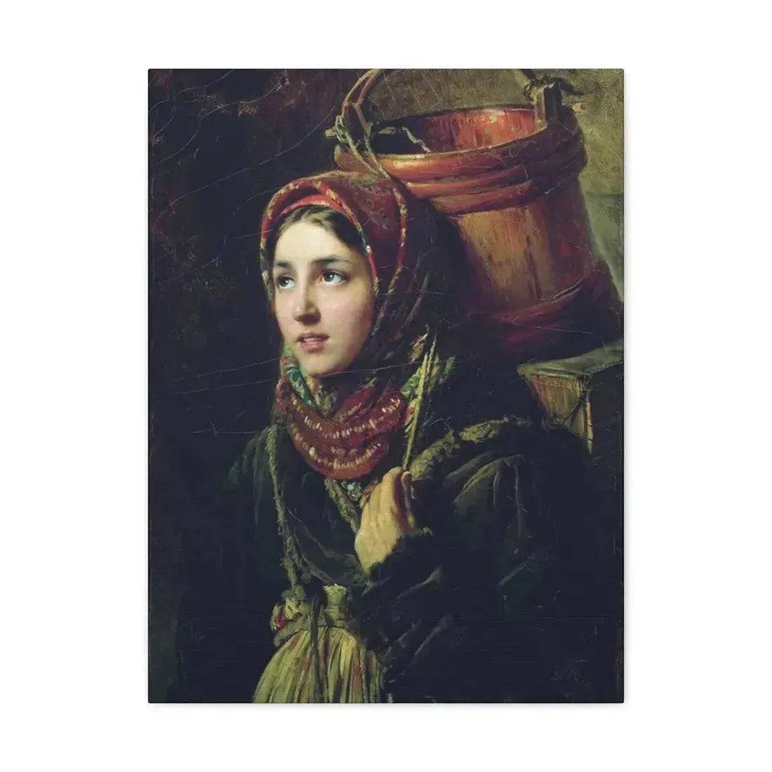 Konstantin Makovsky (1839-1915) Herring Dish - 1867 - Canvas Wall Art 18″ x 24″ 1.25" - The Sticker Space