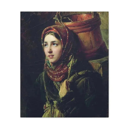 Konstantin Makovsky (1839-1915) Herring Dish - 1867 - Canvas Wall Art 20″ x 24″ 1.25" - The Sticker Space