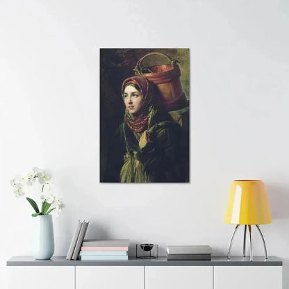 Konstantin Makovsky (1839-1915) Herring Dish - 1867 - Canvas Wall Art - The Sticker Space