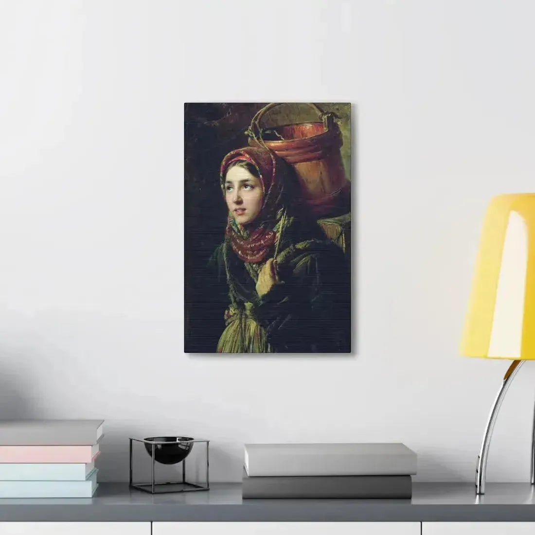 Konstantin Makovsky (1839-1915) Herring Dish - 1867 - Canvas Wall Art - The Sticker Space