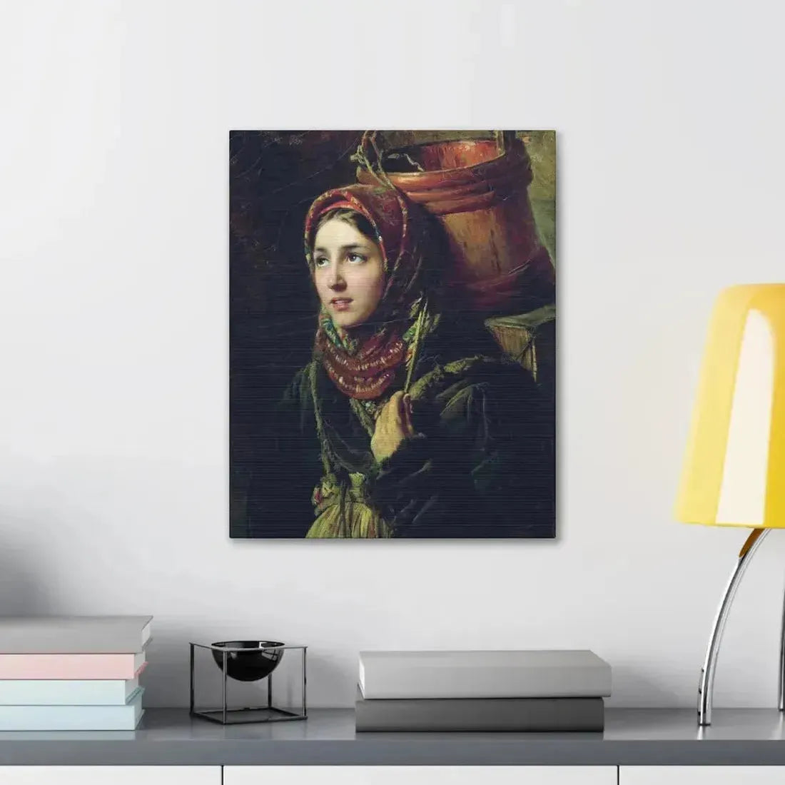 Konstantin Makovsky (1839-1915) Herring Dish - 1867 - Canvas Wall Art - The Sticker Space