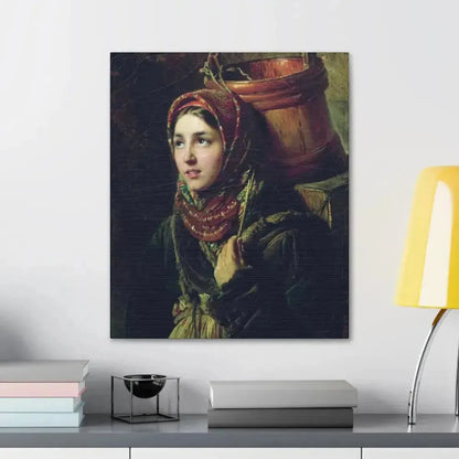 Konstantin Makovsky (1839-1915) Herring Dish - 1867 - Canvas Wall Art - The Sticker Space