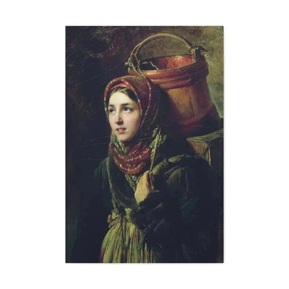 Konstantin Makovsky (1839-1915) Herring Dish - 1867 - Canvas Wall Art - The Sticker Space