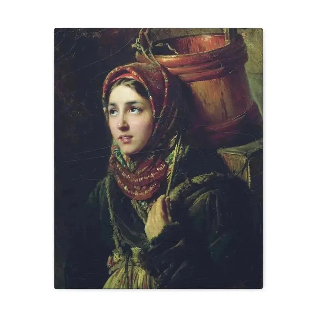 Konstantin Makovsky (1839-1915) Herring Dish - 1867 - Canvas Wall Art - The Sticker Space