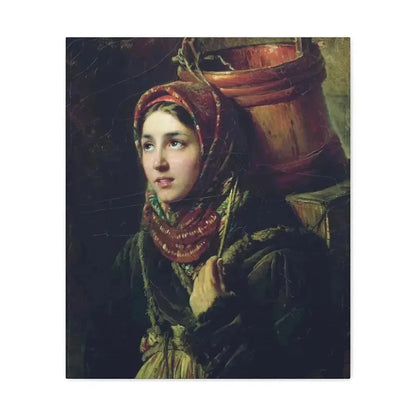 Konstantin Makovsky (1839-1915) Herring Dish - 1867 - Canvas Wall Art - The Sticker Space