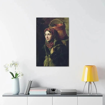 Konstantin Makovsky (1839-1915) Herring Dish - 1867 - Canvas Wall Art - The Sticker Space