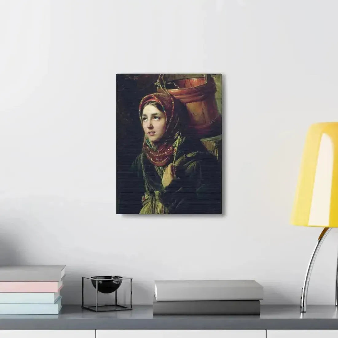 Konstantin Makovsky (1839-1915) Herring Dish - 1867 - Canvas Wall Art - The Sticker Space