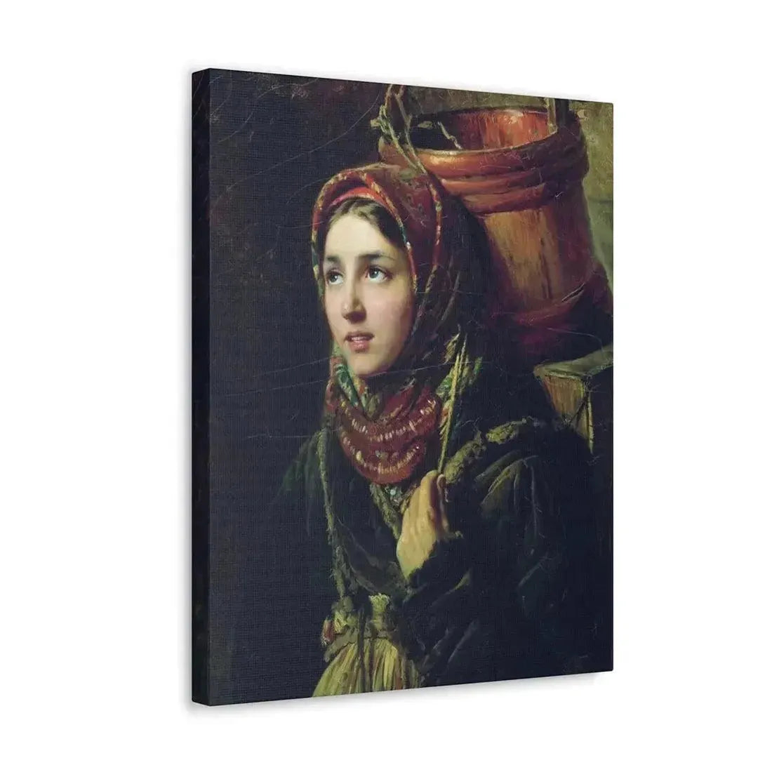 Konstantin Makovsky (1839-1915) Herring Dish - 1867 - Canvas Wall Art - The Sticker Space
