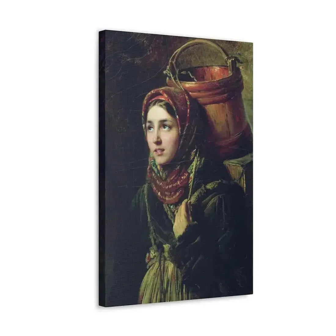 Konstantin Makovsky (1839-1915) Herring Dish - 1867 - Canvas Wall Art - The Sticker Space
