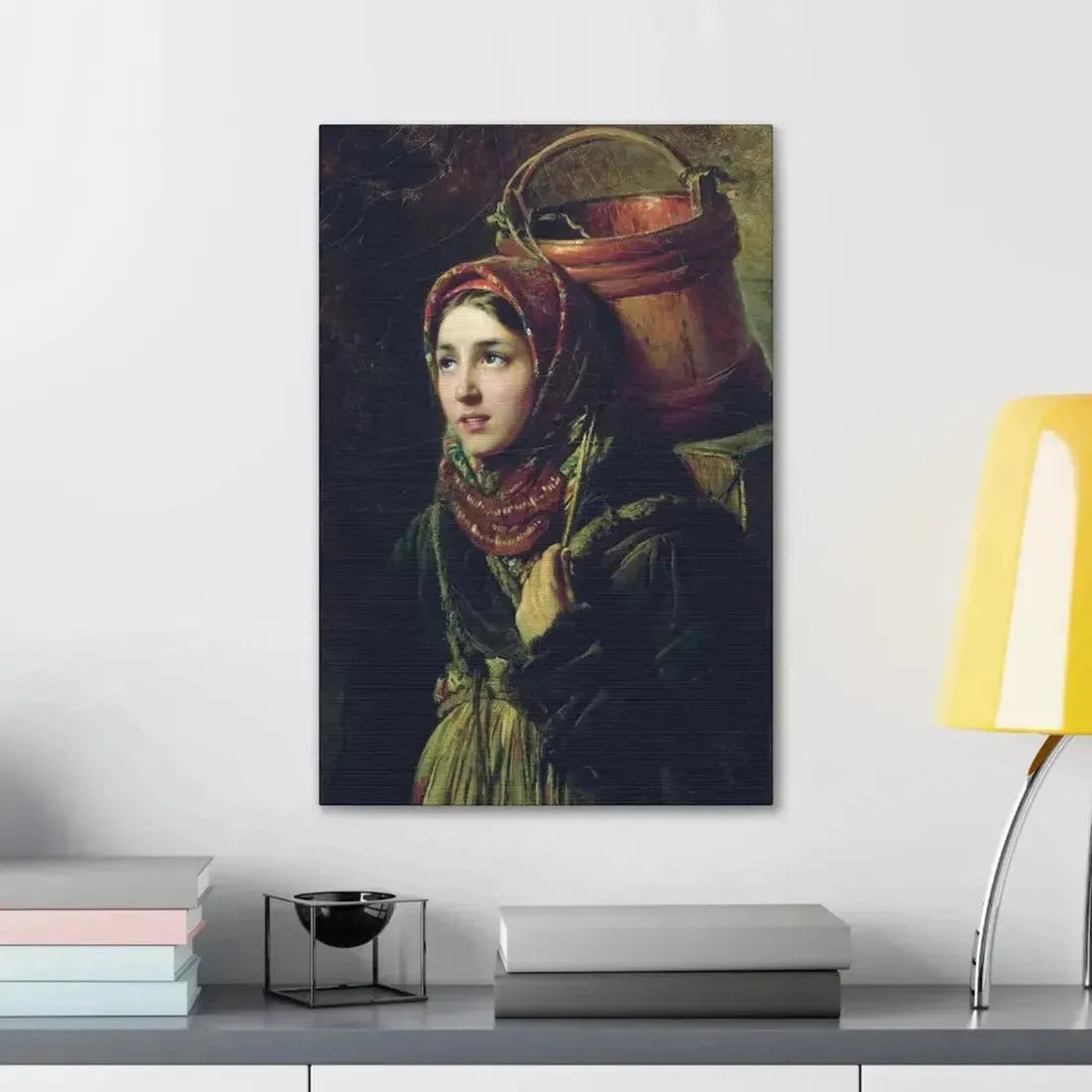 Konstantin Makovsky (1839-1915) Herring Dish - 1867 - Canvas Wall Art - The Sticker Space