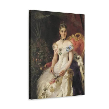 Konstantin Makovsky (1839-1915) Portrait Of Mariya Mikhajlovna Volkonsky - Canvas Wall Art - The Sticker Space