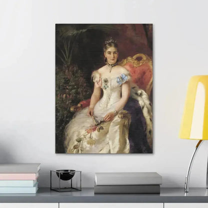 Konstantin Makovsky (1839-1915) Portrait Of Mariya Mikhajlovna Volkonsky - Canvas Wall Art - The Sticker Space