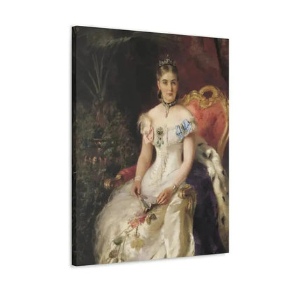 Konstantin Makovsky (1839-1915) Portrait Of Mariya Mikhajlovna Volkonsky - Canvas Wall Art - The Sticker Space