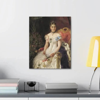 Konstantin Makovsky (1839-1915) Portrait Of Mariya Mikhajlovna Volkonsky - Canvas Wall Art - The Sticker Space