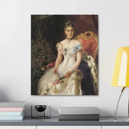 Konstantin Makovsky (1839-1915) Portrait Of Mariya Mikhajlovna Volkonsky - Canvas Wall Art - The Sticker Space