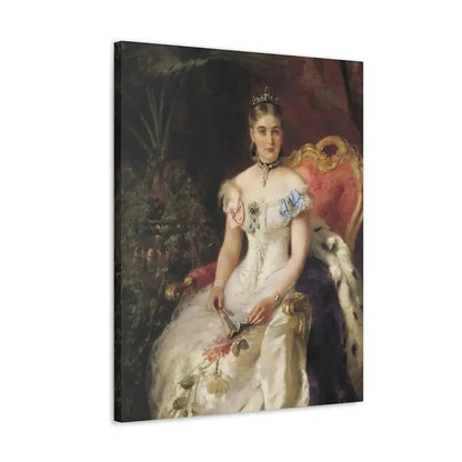 Konstantin Makovsky (1839-1915) Portrait Of Mariya Mikhajlovna Volkonsky - Canvas Wall Art - The Sticker Space