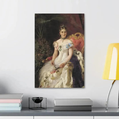 Konstantin Makovsky (1839-1915) Portrait Of Mariya Mikhajlovna Volkonsky - Canvas Wall Art - The Sticker Space