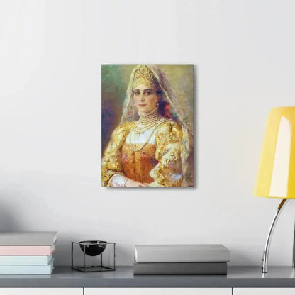 Konstantin Makovsky (1839-1915) Portrait of Princess Zinaida Yusupova in Russian Costume - Canvas Wall Art - The Sticker Space