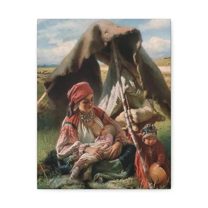 Konstantin Makovsky (1839-1915) Reaper - Canvas Wall Art 11″ x 14″ 1.25" - The Sticker Space