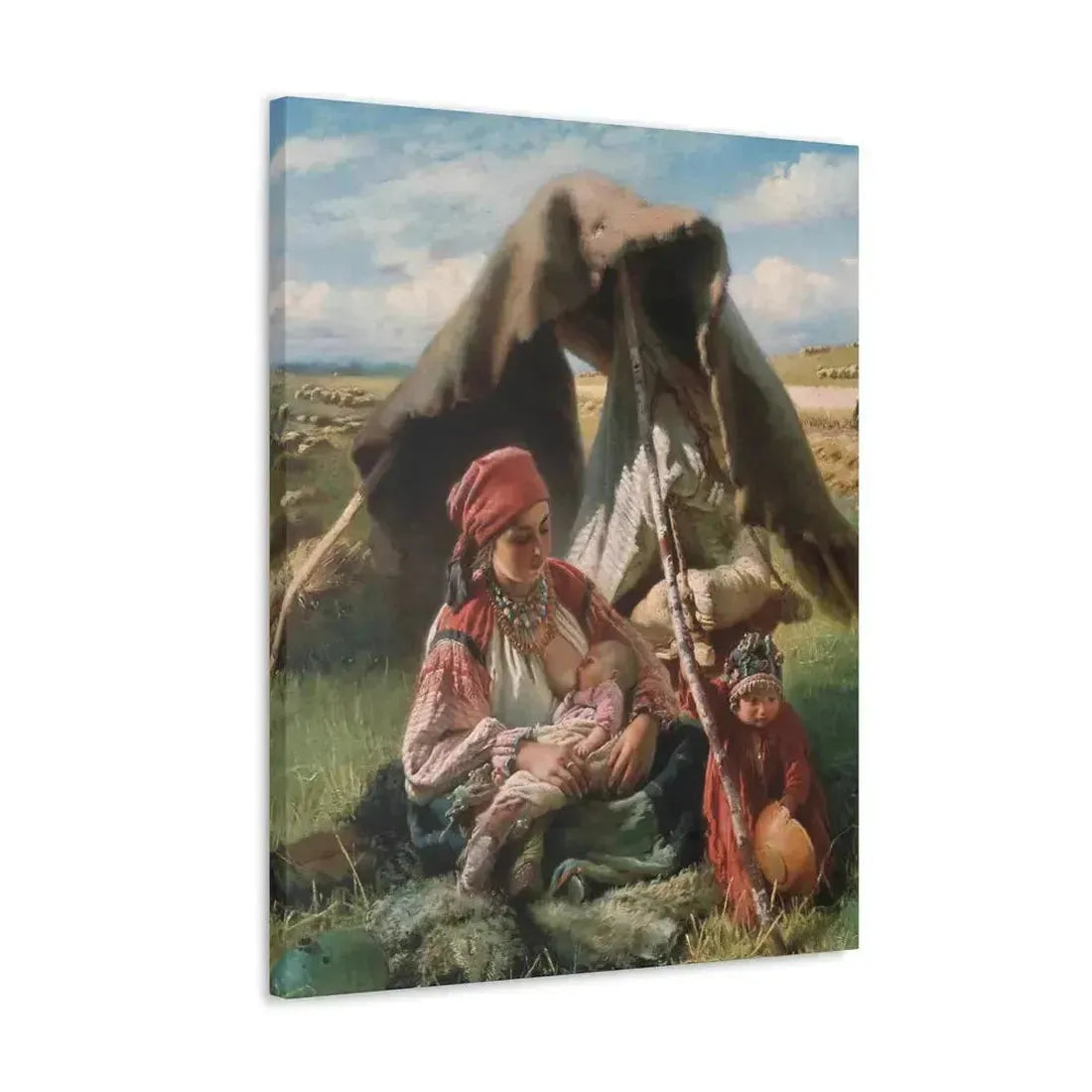 Konstantin Makovsky (1839-1915) Reaper - Canvas Wall Art - The Sticker Space