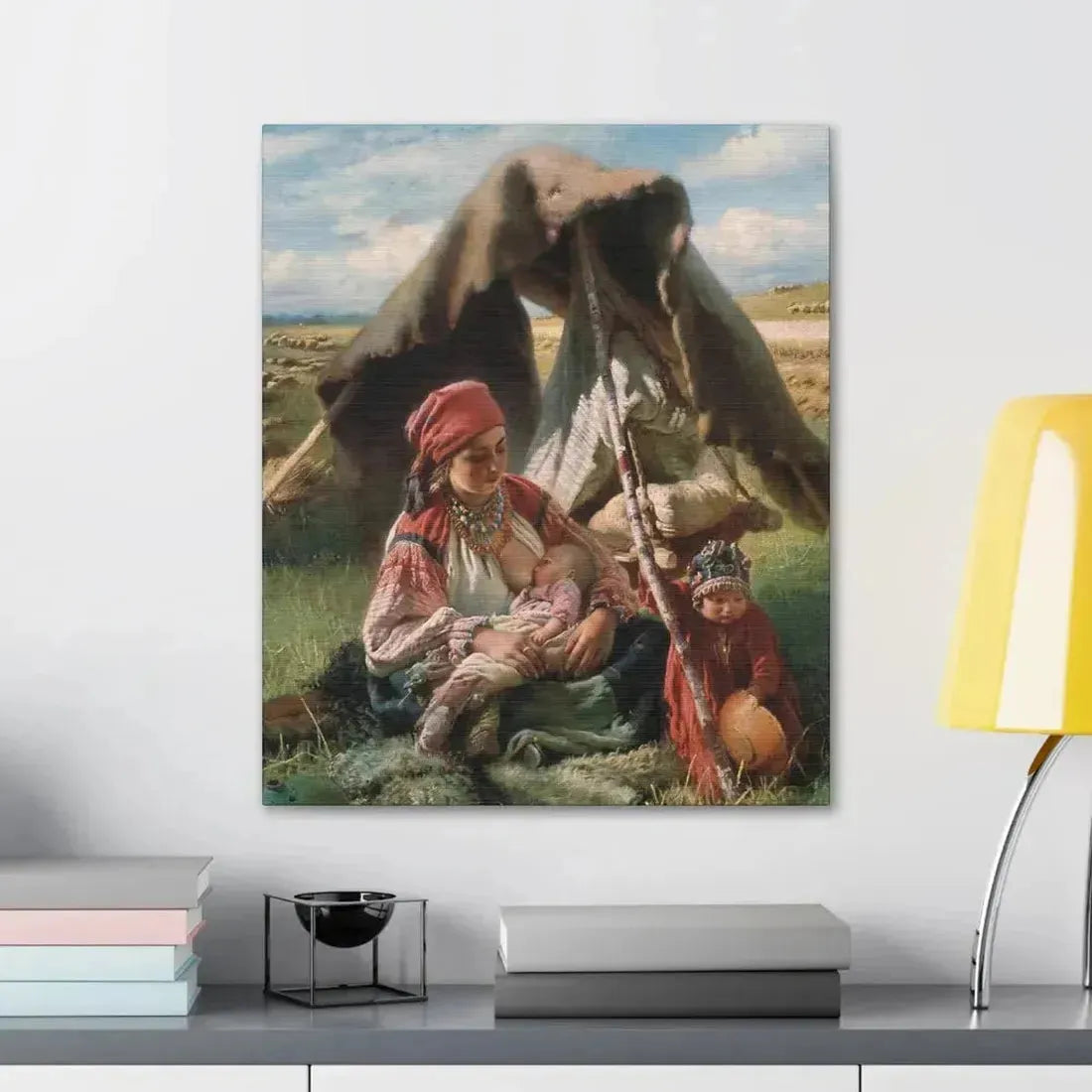 Konstantin Makovsky (1839-1915) Reaper - Canvas Wall Art - The Sticker Space