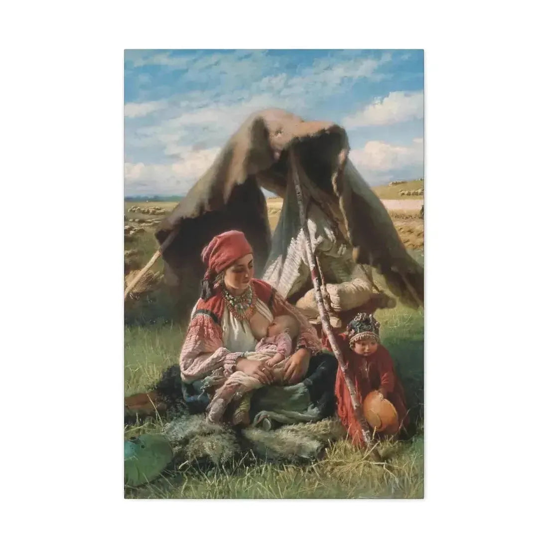 Konstantin Makovsky (1839-1915) Reaper - Canvas Wall Art - The Sticker Space