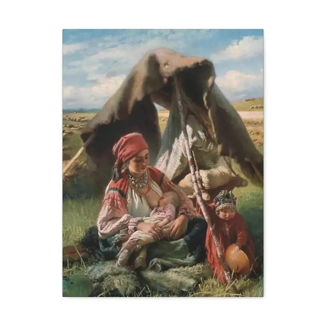 Konstantin Makovsky (1839-1915) Reaper - Canvas Wall Art - The Sticker Space
