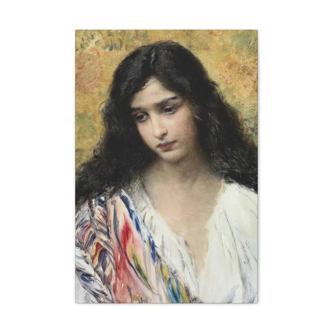 Konstantin Makovsky (1839-1915) Russian Beauty - Canvas Wall Art 16″ x 24″ 1.25" - The Sticker Space
