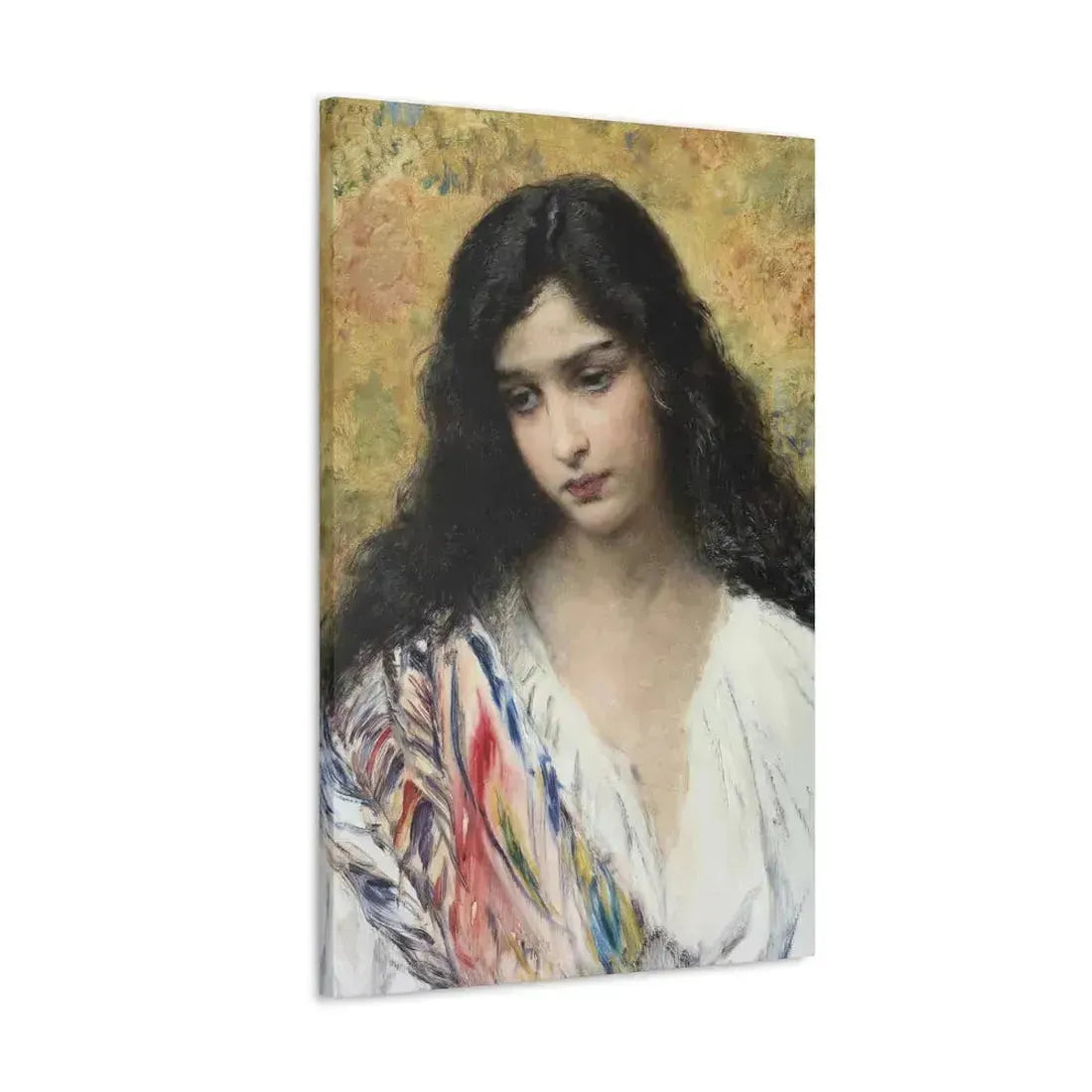 Konstantin Makovsky (1839-1915) Russian Beauty - Canvas Wall Art - The Sticker Space