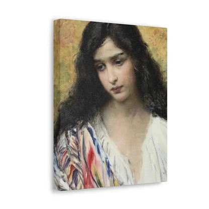 Konstantin Makovsky (1839-1915) Russian Beauty - Canvas Wall Art - The Sticker Space