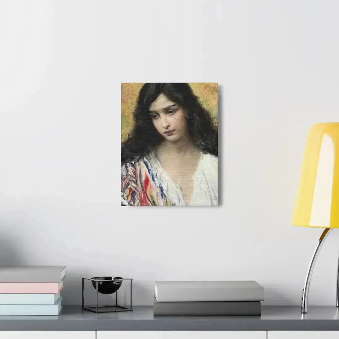 Konstantin Makovsky (1839-1915) Russian Beauty - Canvas Wall Art - The Sticker Space