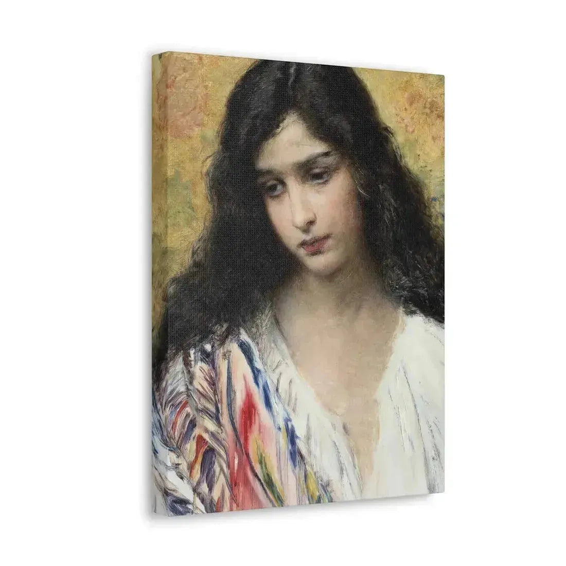 Konstantin Makovsky (1839-1915) Russian Beauty - Canvas Wall Art - The Sticker Space