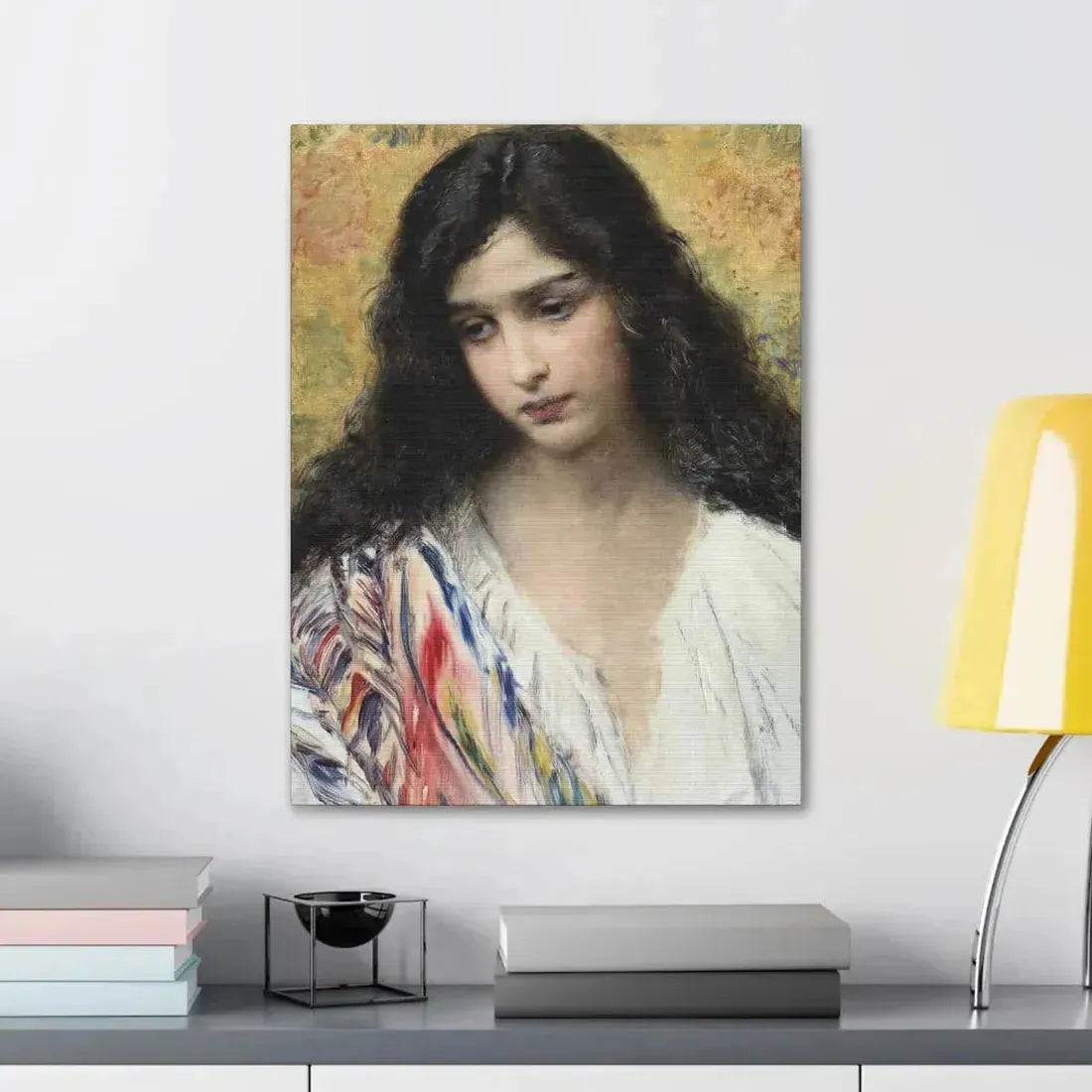 Konstantin Makovsky (1839-1915) Russian Beauty - Canvas Wall Art - The Sticker Space